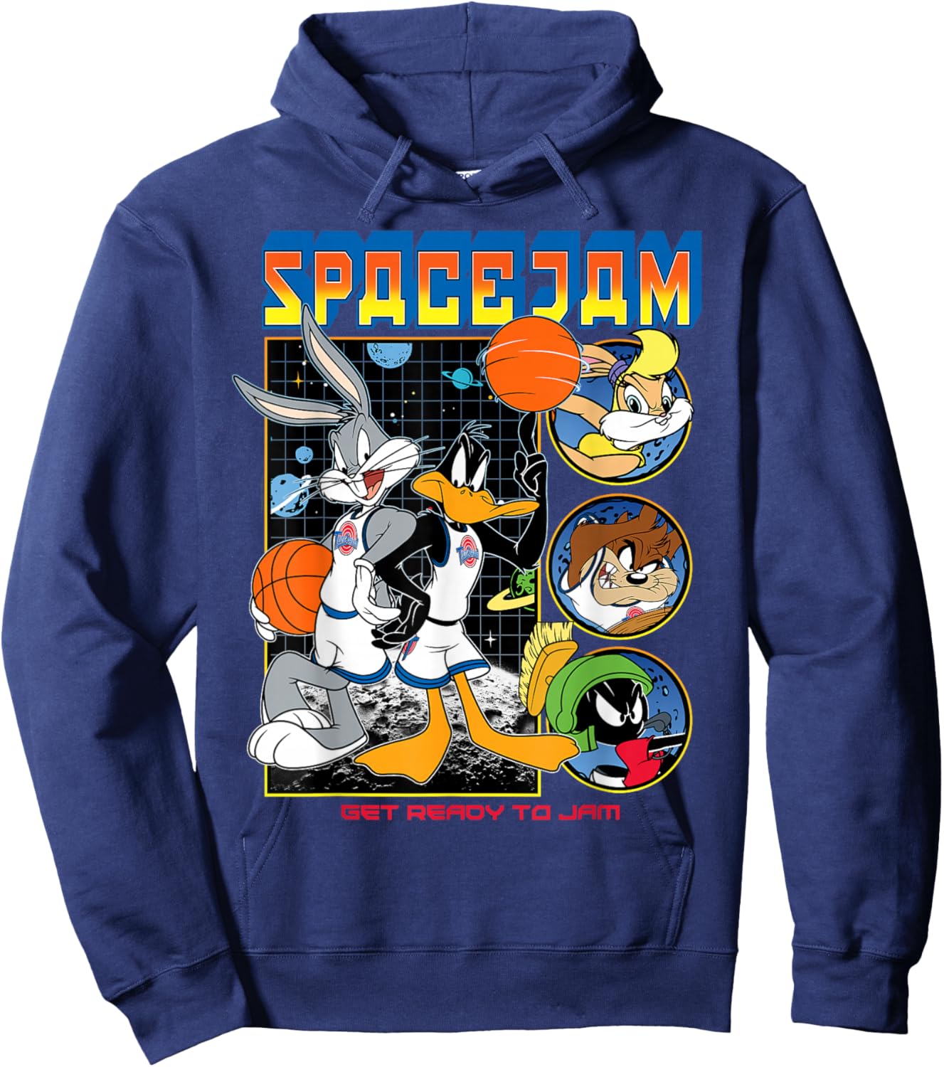 Space Jam Get Ready To Jam Hoodie - Hoodie | Navy