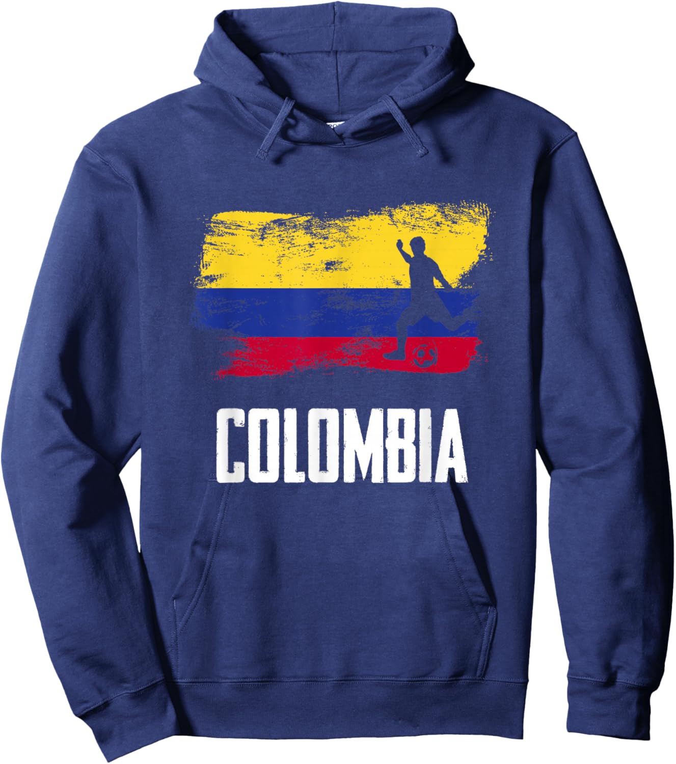 Colombia Flag Jersey Colombian Soccer Team Colombian Hoodie - Hoodie | Navy