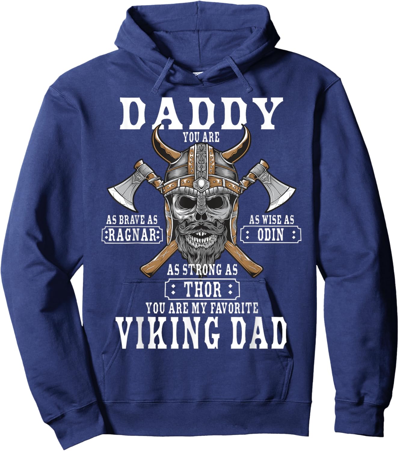 Viking Norse Mythology Husband - Best Viking Dad Hoodie - Hoodie | Navy