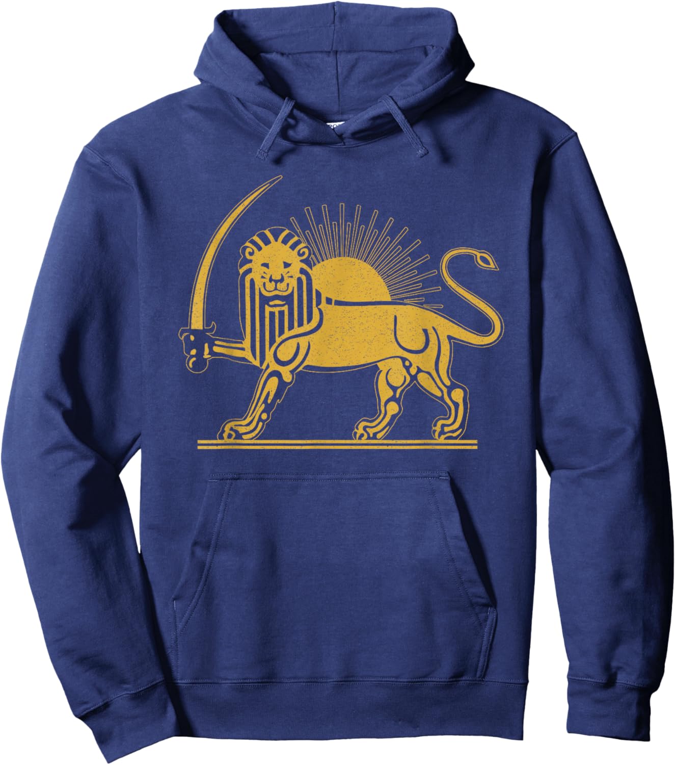 Iran Persis Persia Persian Fars Iranian Lion Sun Hoodie - Hoodie | Navy