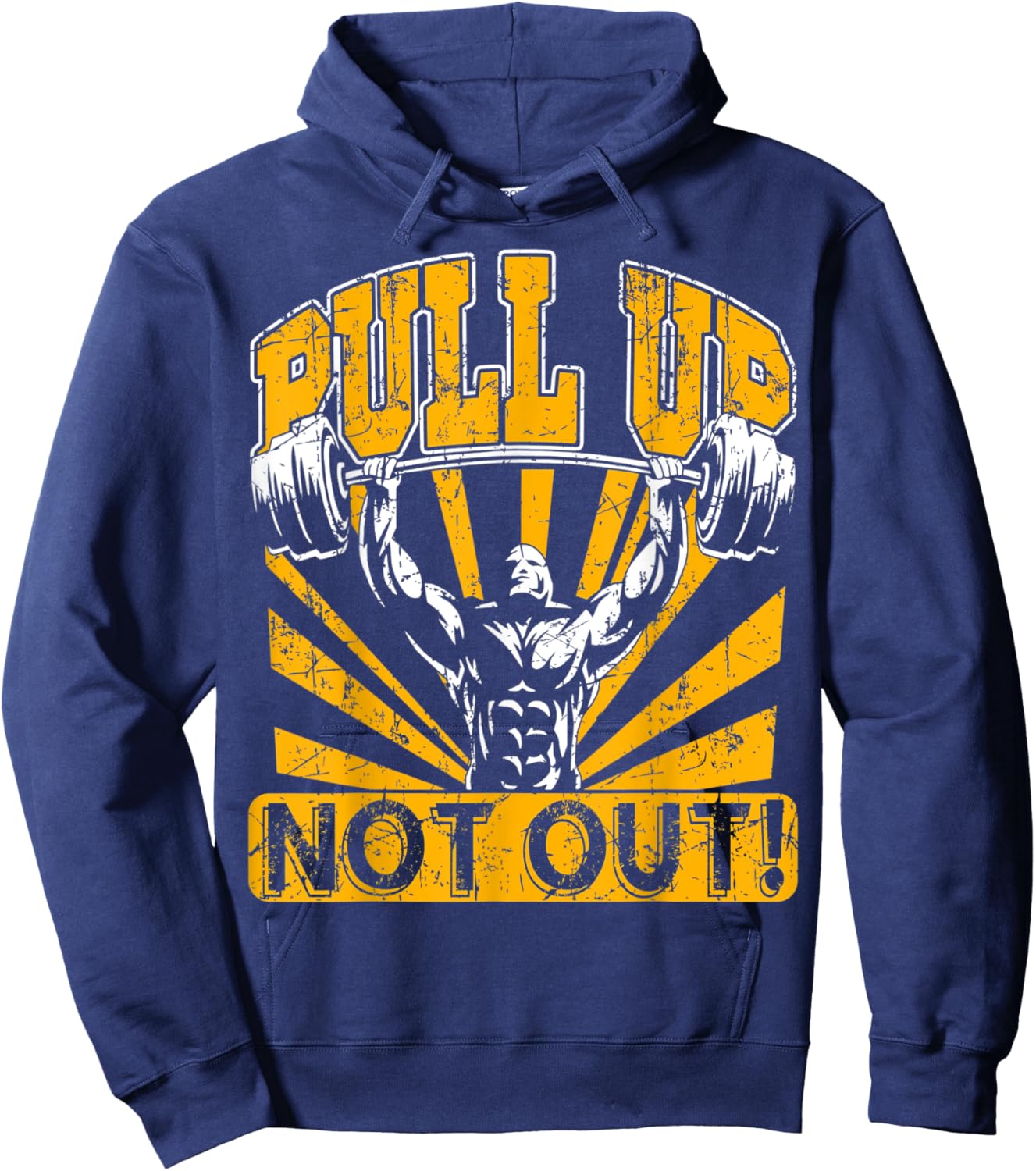 Pull Up Not Out Bodybuilding Powertlifting Weightlifting Hoodie - Hoodie | Navy