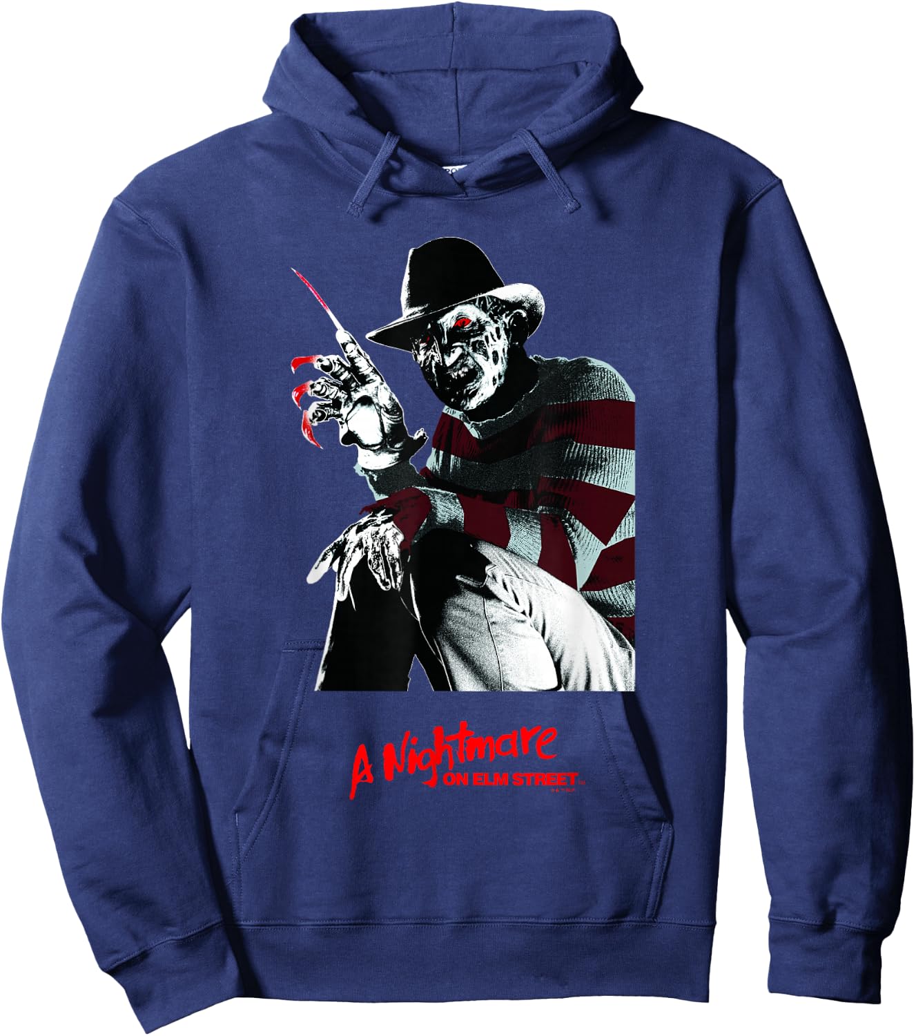 A Nightmare On Elm Street Halloween Creepy Freddy Krueger Hoodie - Hoodie | Navy