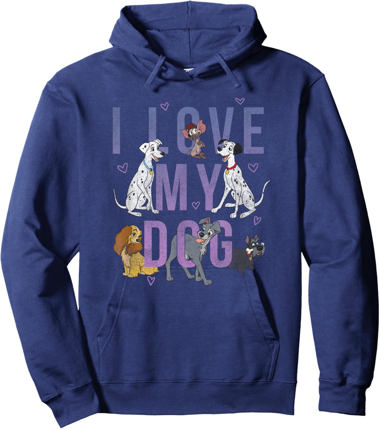 Disney Classic Group International Dog Day I Love My Dog Hoodie - Hoodie | Navy