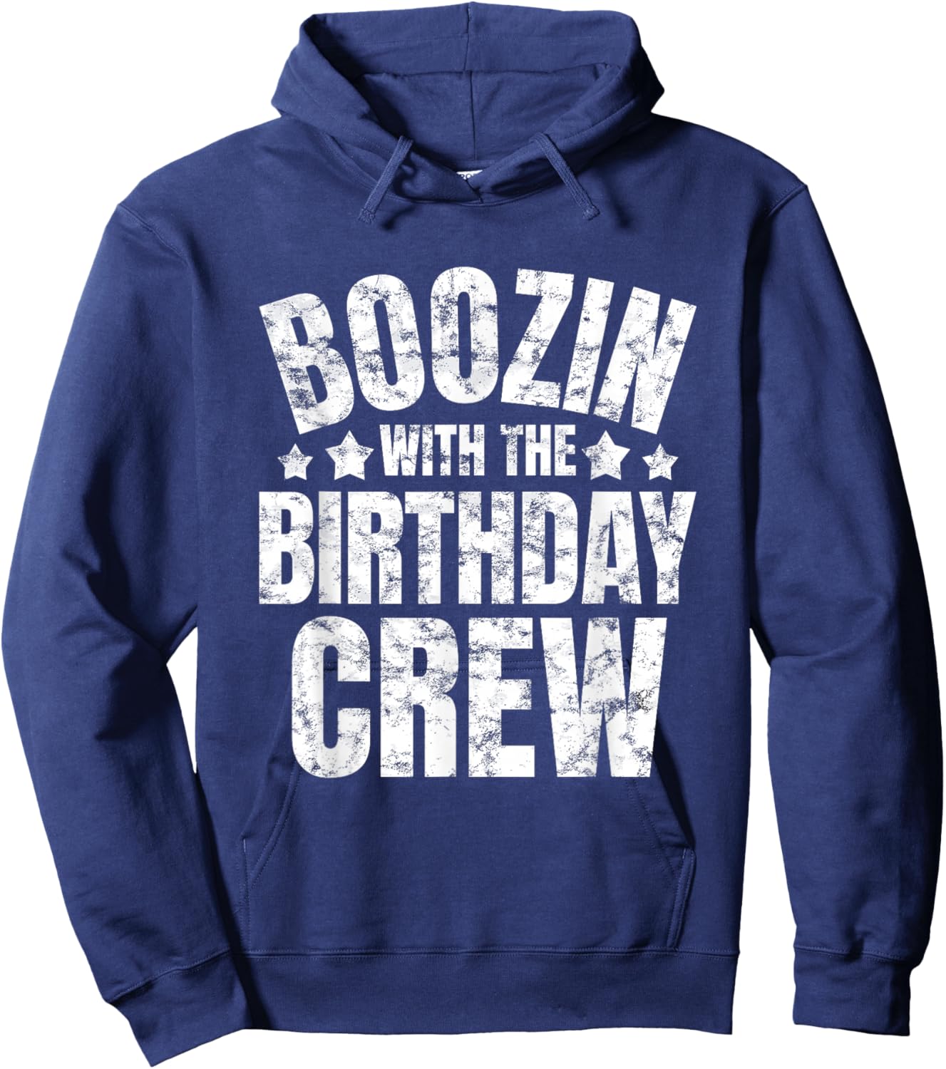 Boozin With The Birthday Crew Drinking Friends Party Apparel Hoodie - Hoodie | Navy