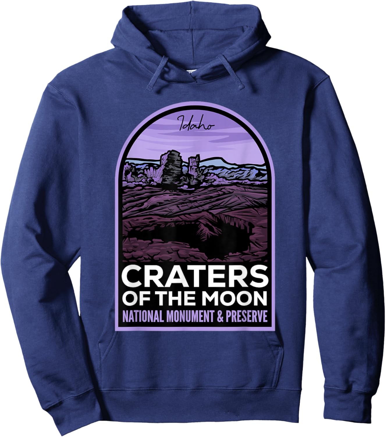 Craters of the Moon Idaho Hoodie - Hoodie | Navy