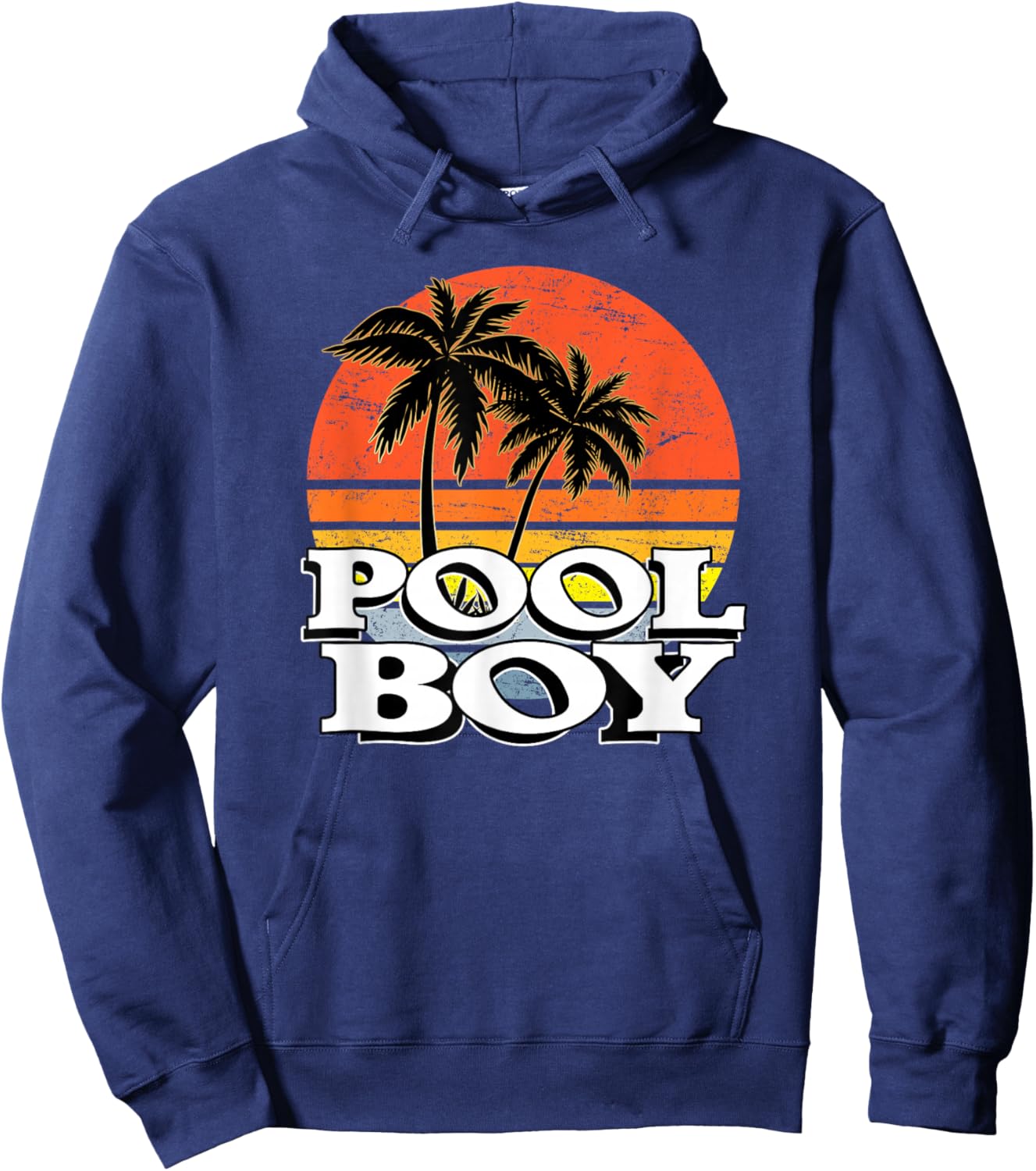 Poolboy - perfect fun holiday, beach, pool, statement design Hoodie - Hoodie | Navy