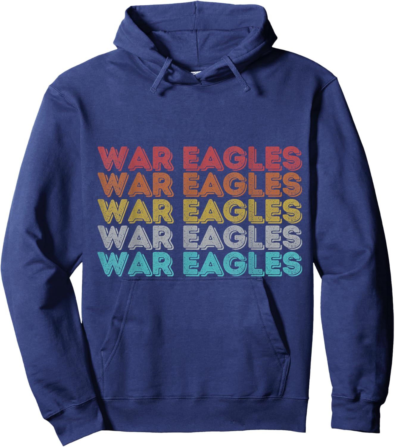 Vintage Retro War Eagles Hoodie - Hoodie | Navy