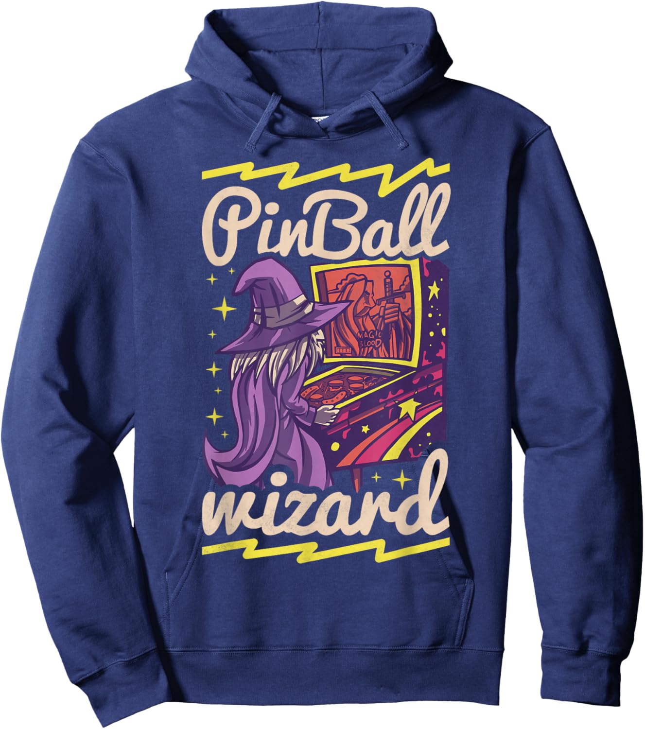 Pinball Wizard, Retro Game Hoodie - Hoodie | Navy