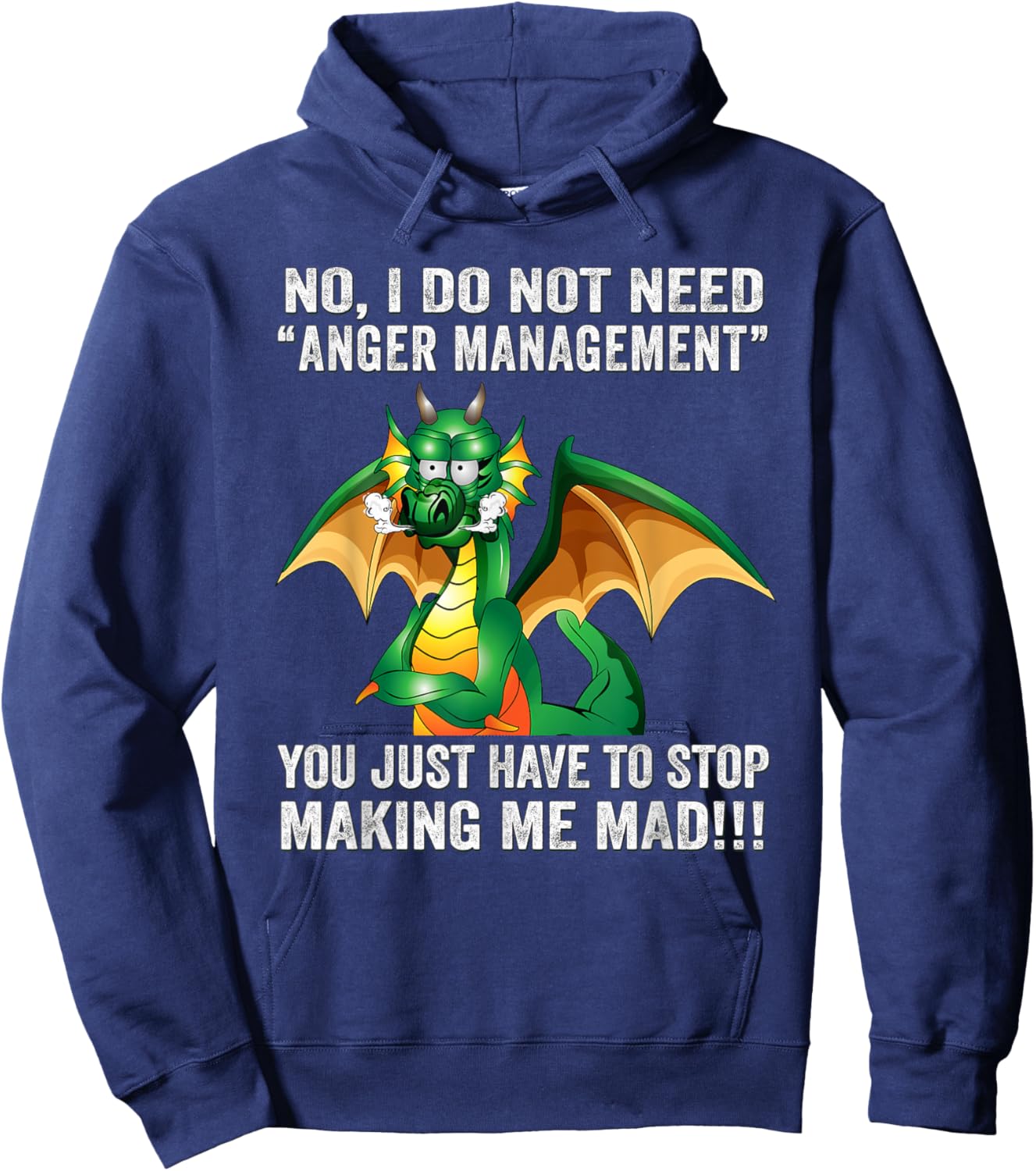 Funny Dragon Shirt Women I Do Not Need Anger Management Hoodie - Hoodie | Navy