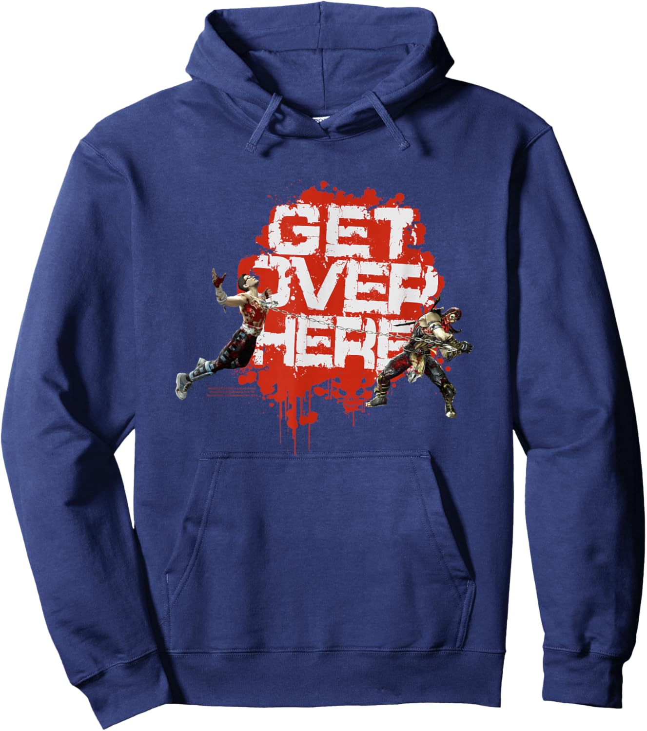 Mortal Kombat 9 Get Over Here Hoodie - Hoodie | Navy