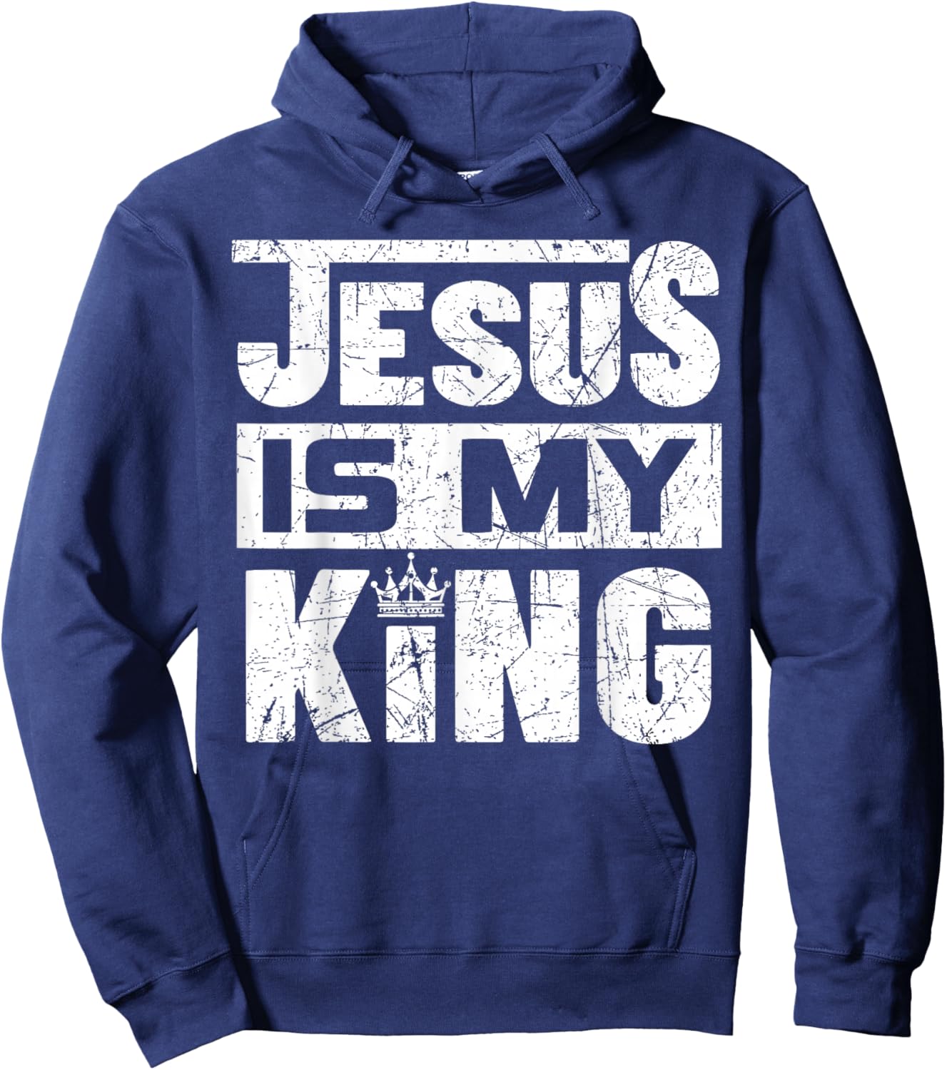 Jesus Is My King Hoodie - Hoodie | Navy