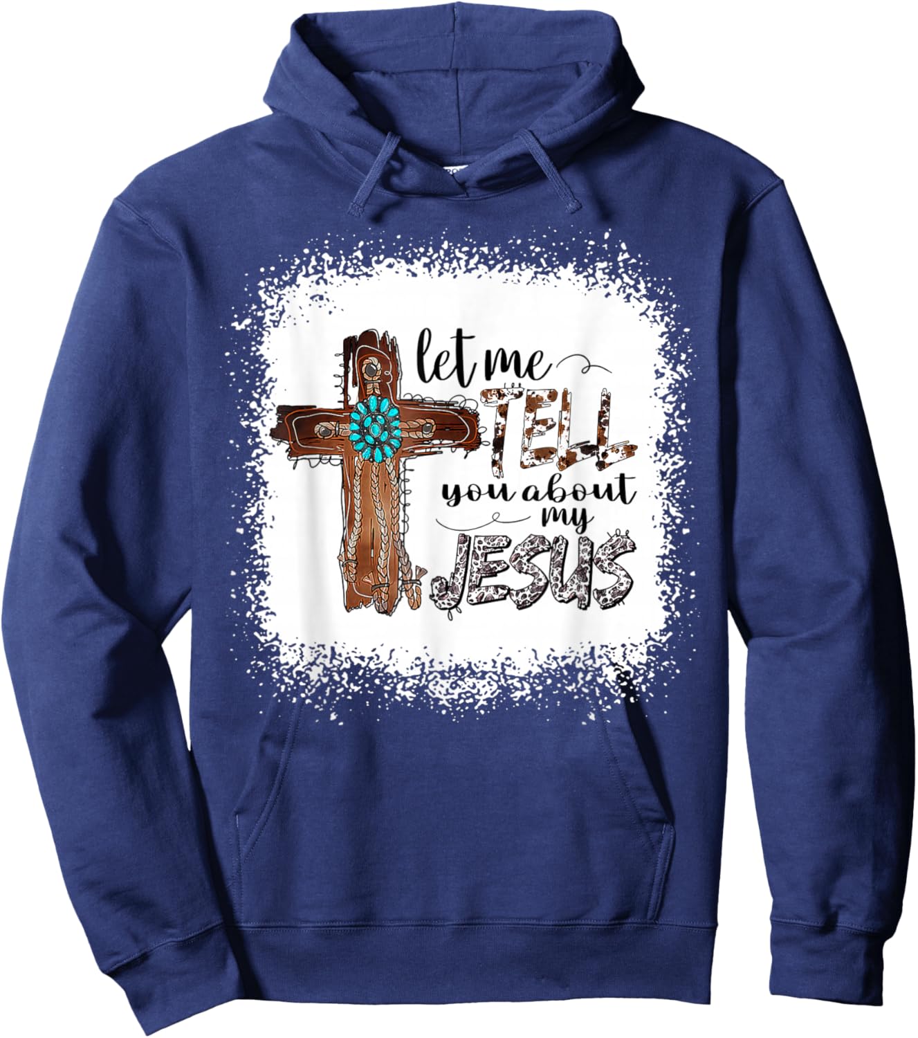 Let Me Tell You About My Jesus Shirt Christian Bible God Hoodie - Hoodie | Navy