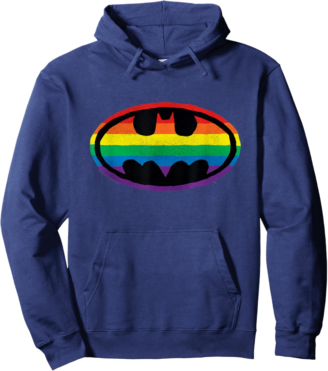 Batman Pride Rainbow Logo Hoodie - Hoodie | Navy