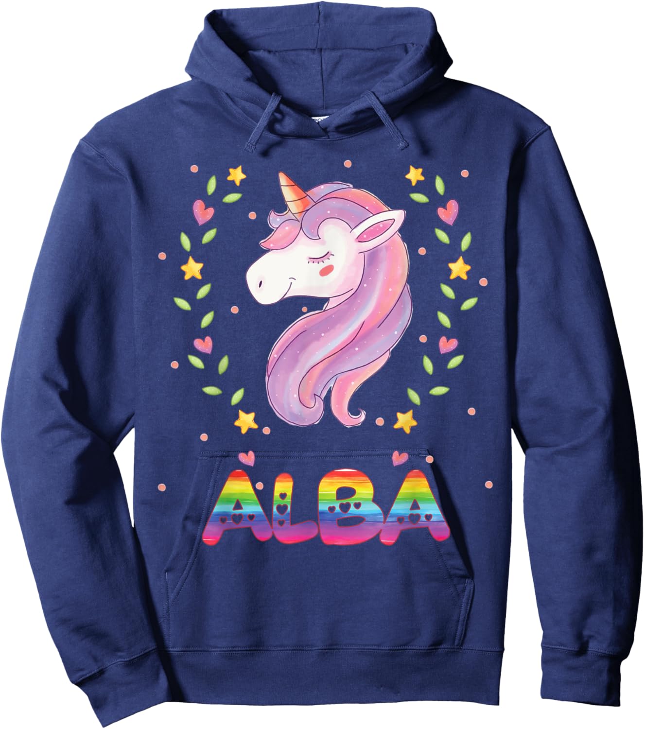 Alba T Shirt Gift Girls Named Alba Hoodie - Hoodie | Navy