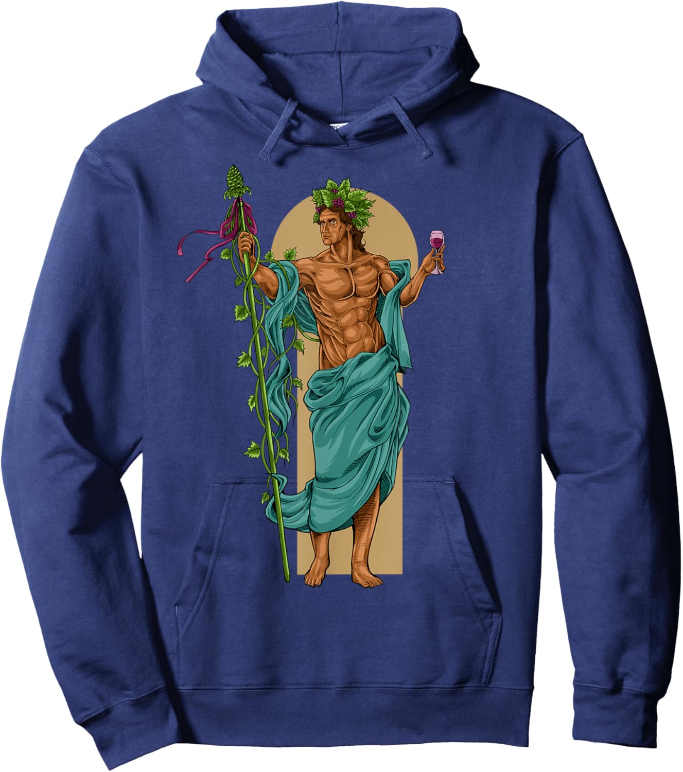 God of Greek mythology - Bacchus Dionysus Hoodie - Hoodie | Navy