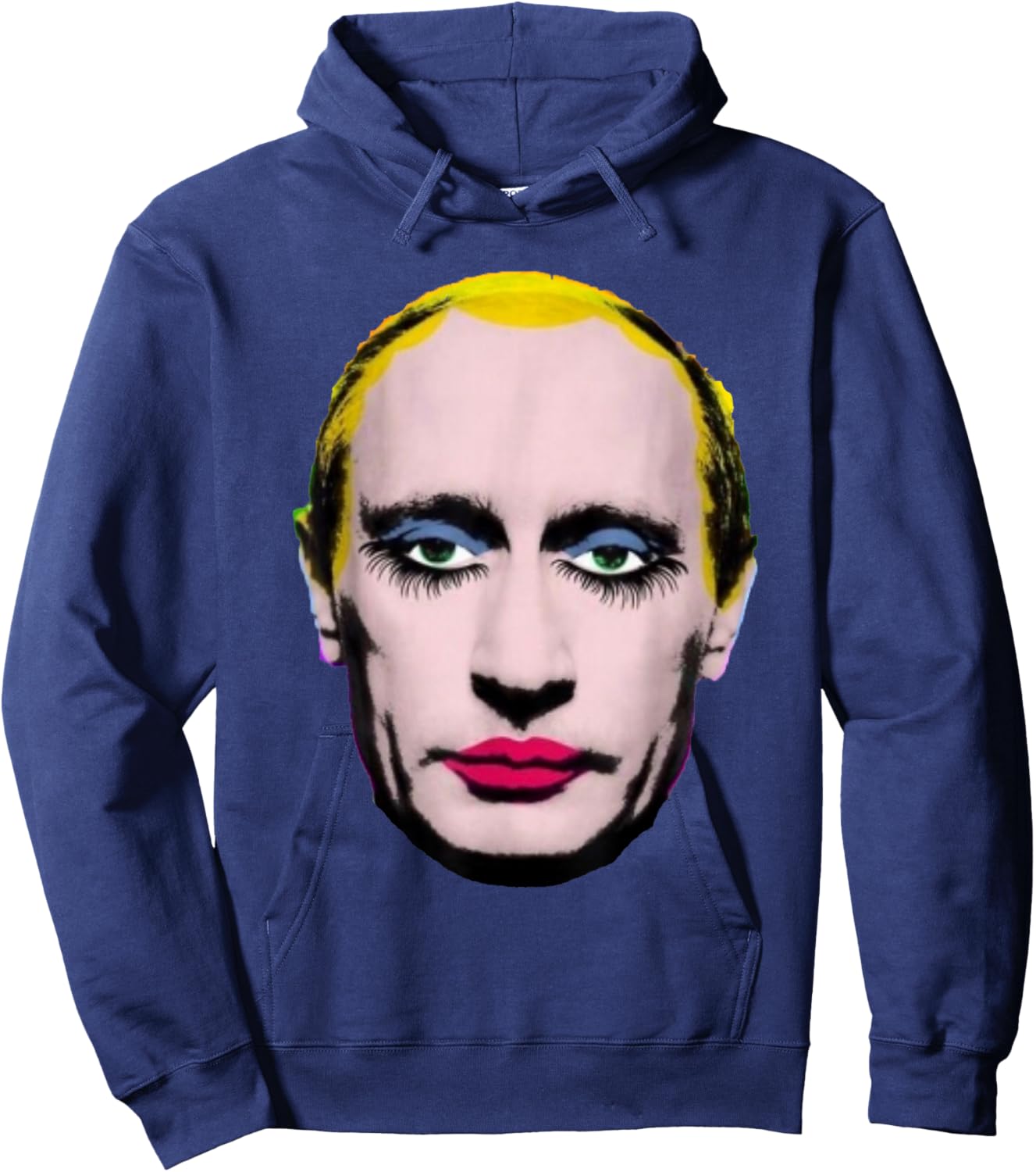 Vladimir Putin in lipstick Hoodie - Hoodie | Navy