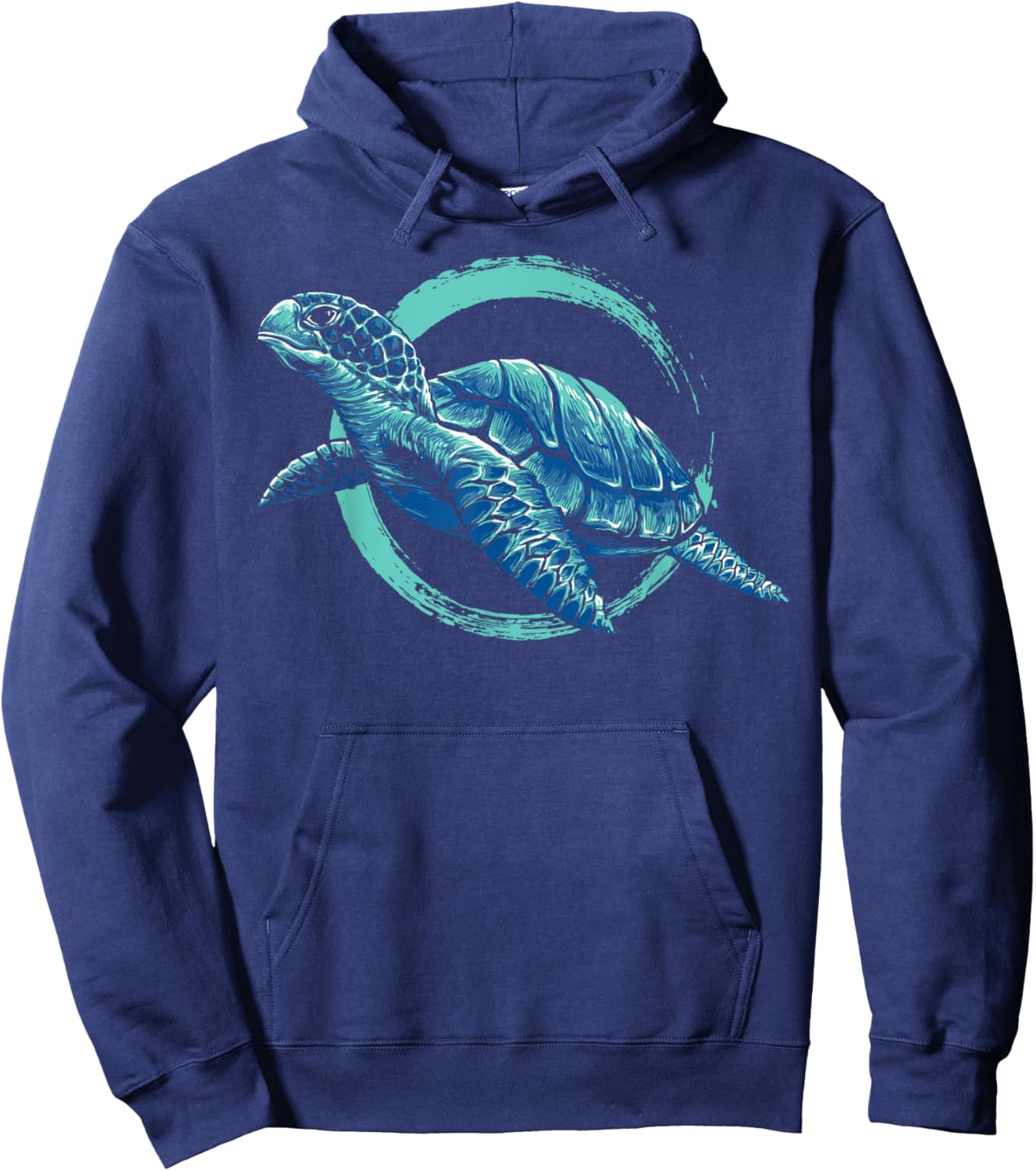 Cute Sea Animal Lover Ocean Pet Owner Gift Aquarium Turtle Hoodie - Hoodie | Navy