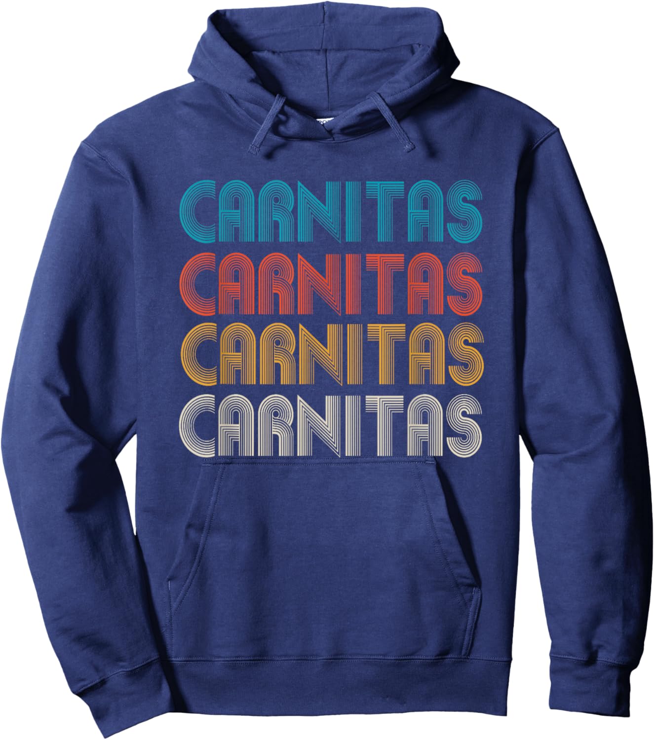 Carnitas, Mexican Comfort Food word design, Latino food Hoodie - Hoodie | Navy