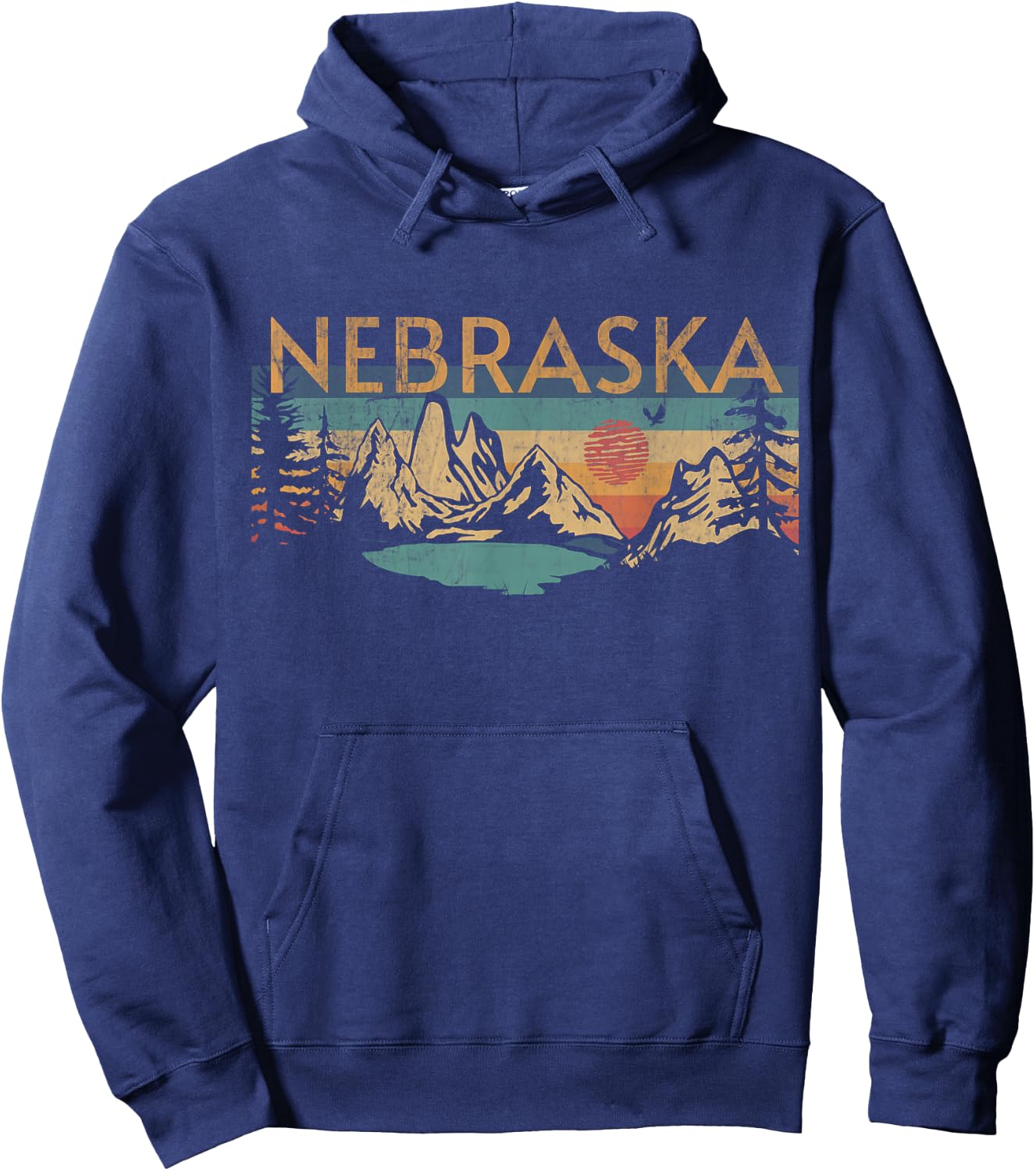 Nebraska Hoodie - Hoodie | Navy