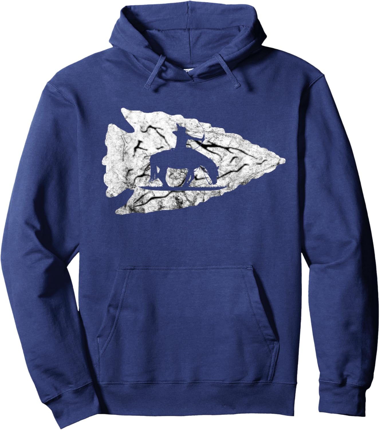 Arrowhead Hunting Native American Relic Hunter Arrowhead Hoodie - Hoodie | Navy