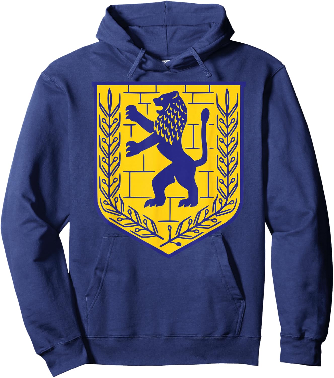 Lion Judas Jerusalem Israel Israeli Jerusalem Hoodie - Hoodie | Navy
