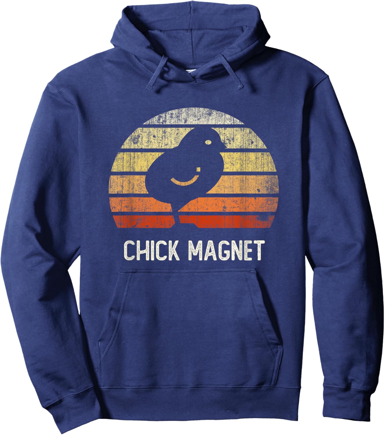 Funny CHICK MAGNET I Just Freaking Love Chicken Farm Raising Hoodie - Hoodie | Navy