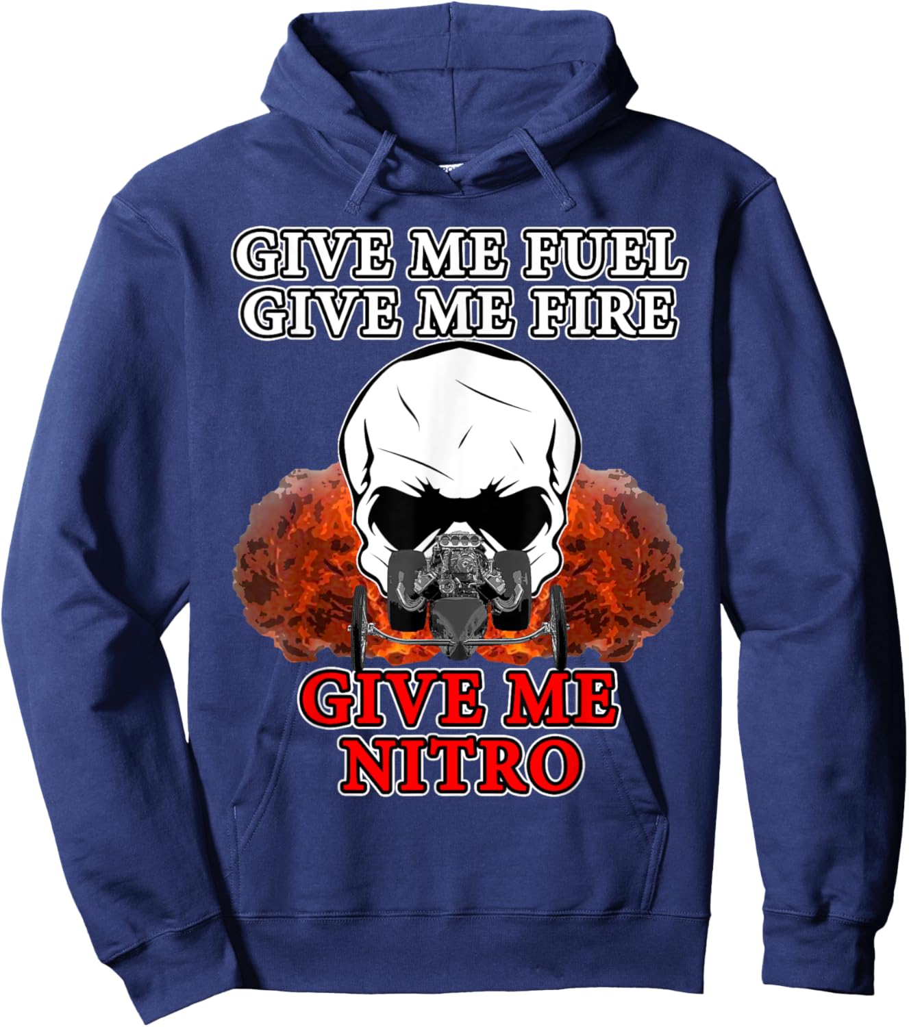 Nitro Drag Racing Top Fuel Dragsters Hoodie - Hoodie | Navy