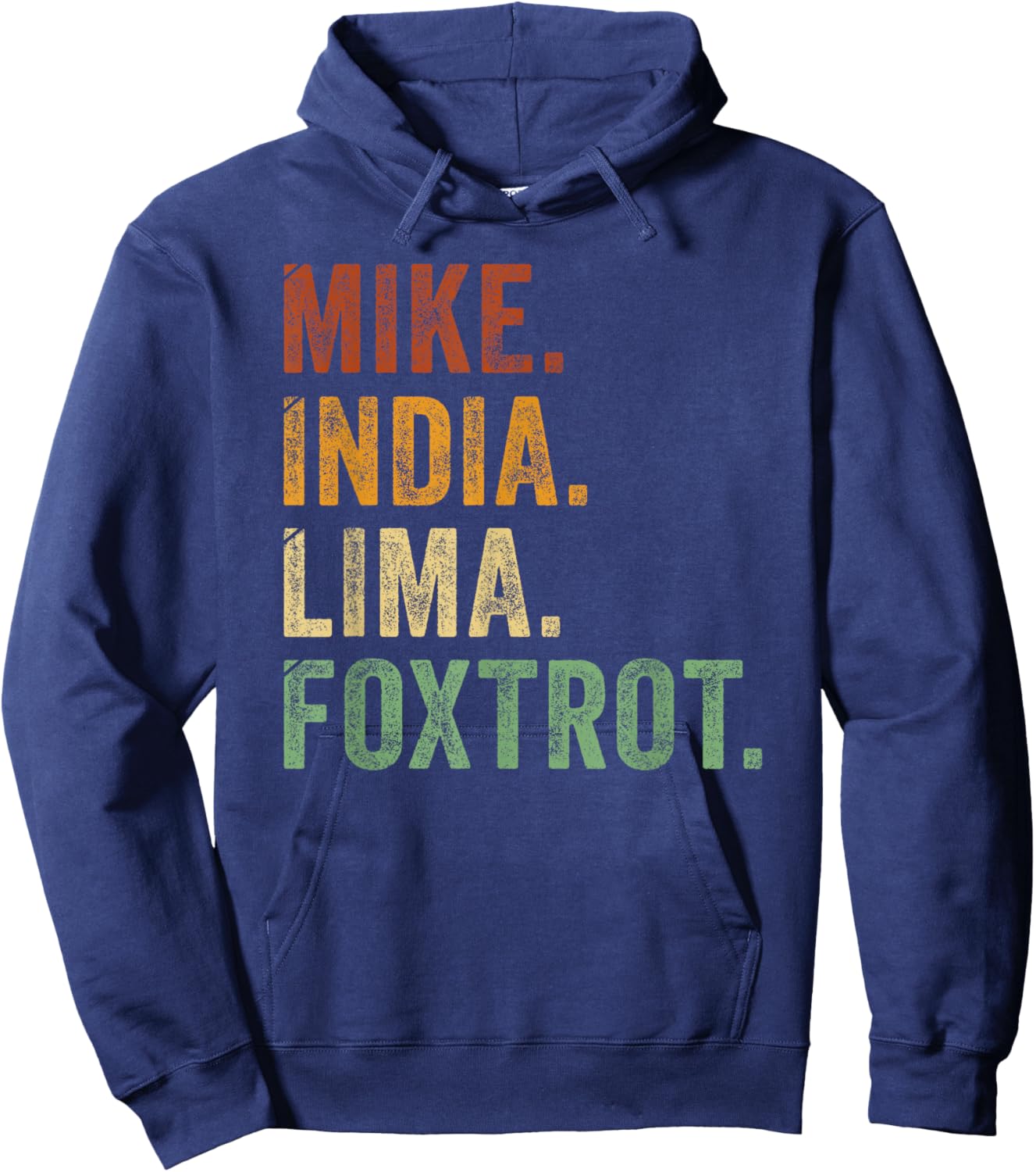 Mike India Lima Foxtrot Milf Mother Girls Women Humour Hoodie - Hoodie | Navy