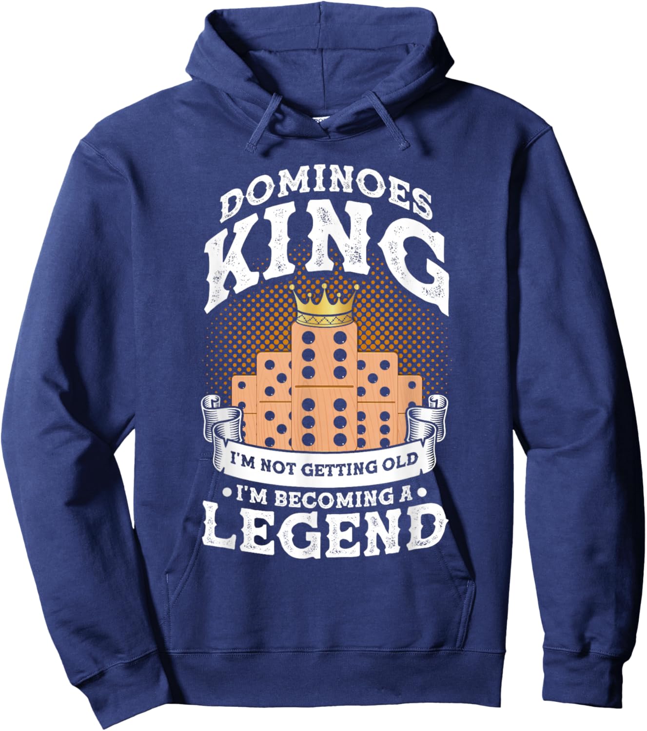 Domino Tile Game Domino Player Domino Game Hoodie - Hoodie | Navy