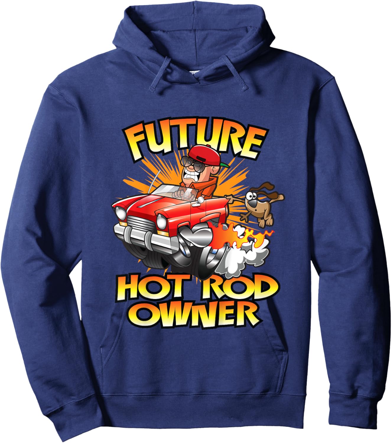 Hot Rod Classic Car Future Owner Kids Hot Rod Hoodie - Hoodie | Navy