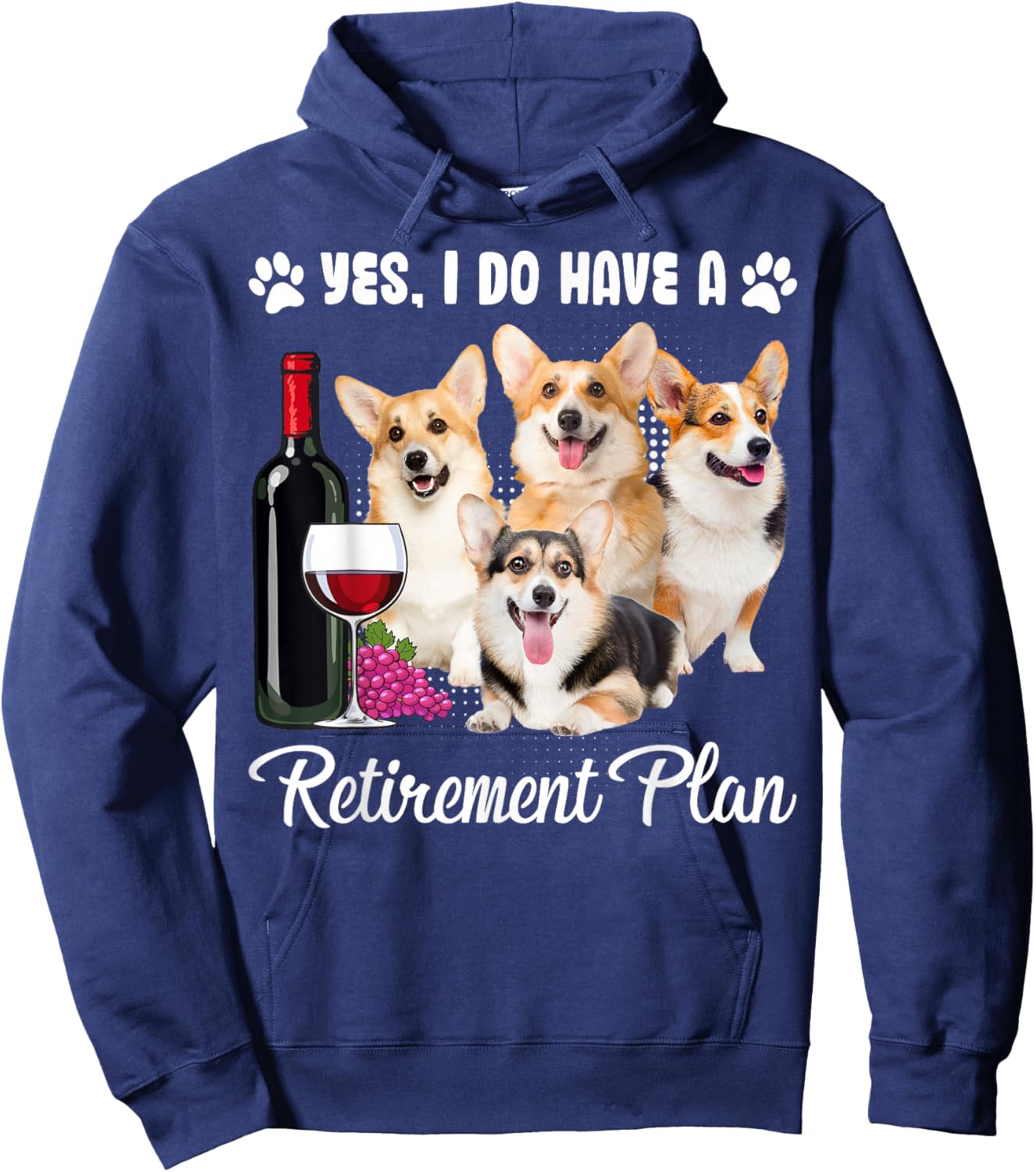Funny Retirement Gifts For Welsh Corgi Women Men Hoodie - Hoodie | Navy