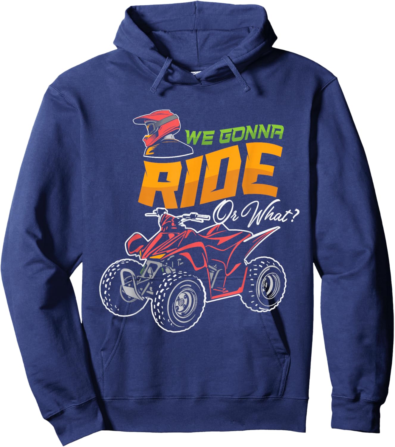 Quad Racing ATV 4-Wheeler Quad Bike Owner Off Roading Hoodie - Hoodie | Navy