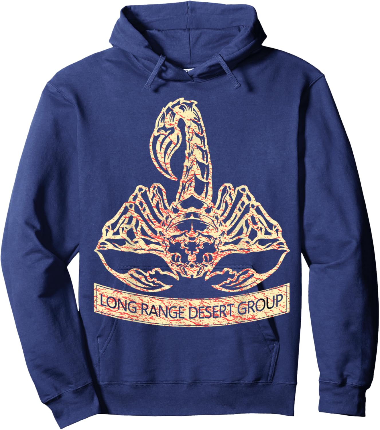 British LRDG Special Force Range Desert Group WW2 Hoodie - Hoodie | Navy