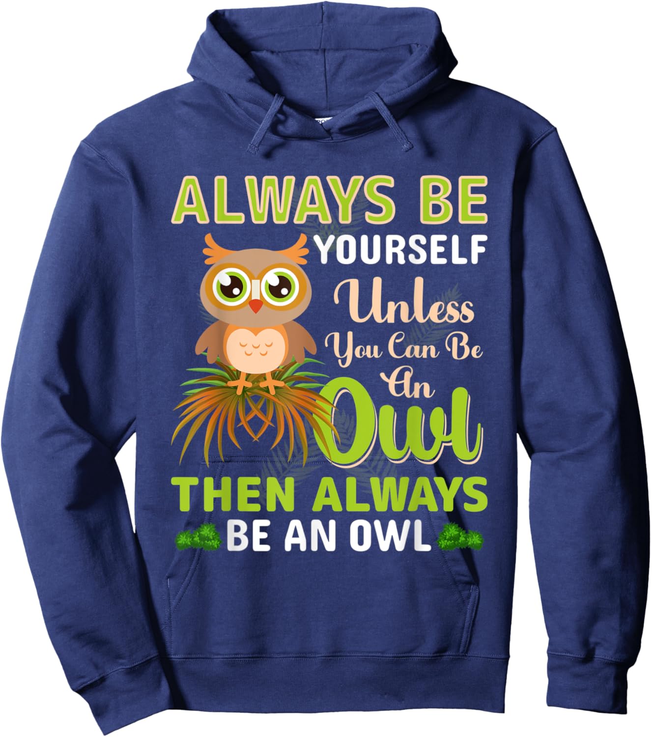Retro Owl Matching Family Clothing Hoodie - Hoodie | Navy