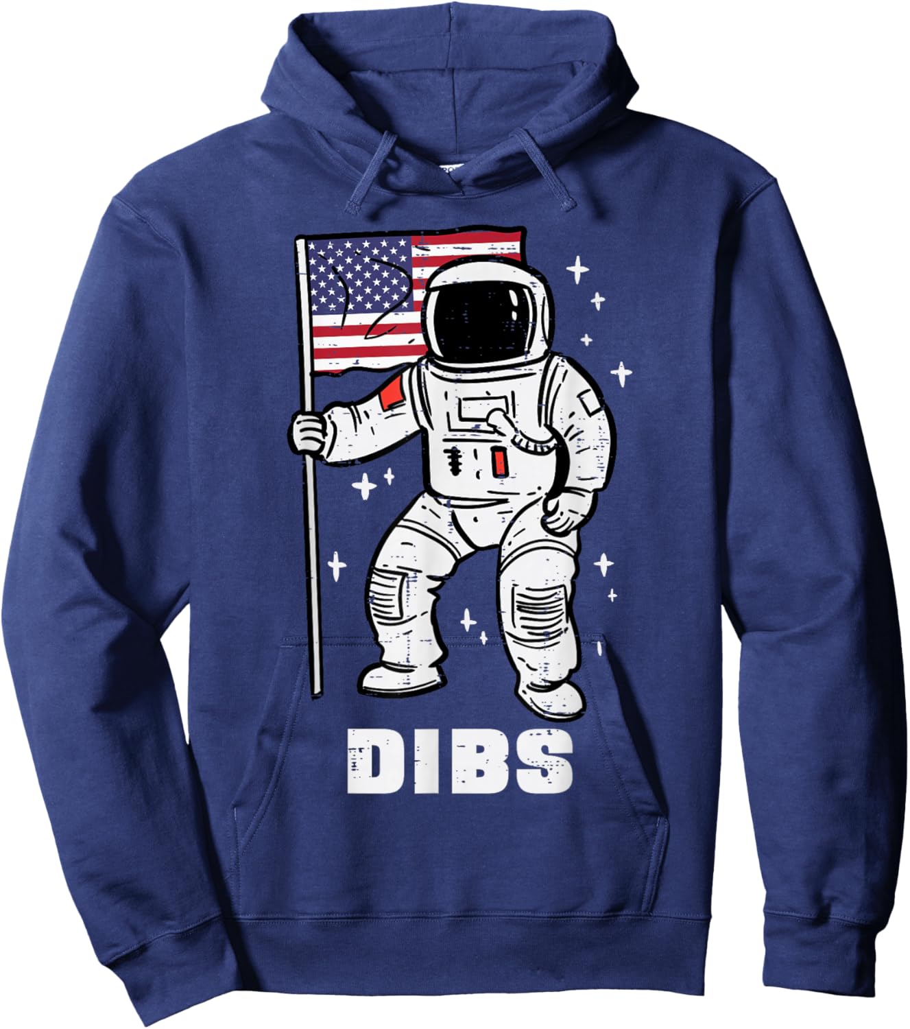 Space Astronaut Dibs Fourth July 4th Patriot Men Women Kids Hoodie - Hoodie | Navy