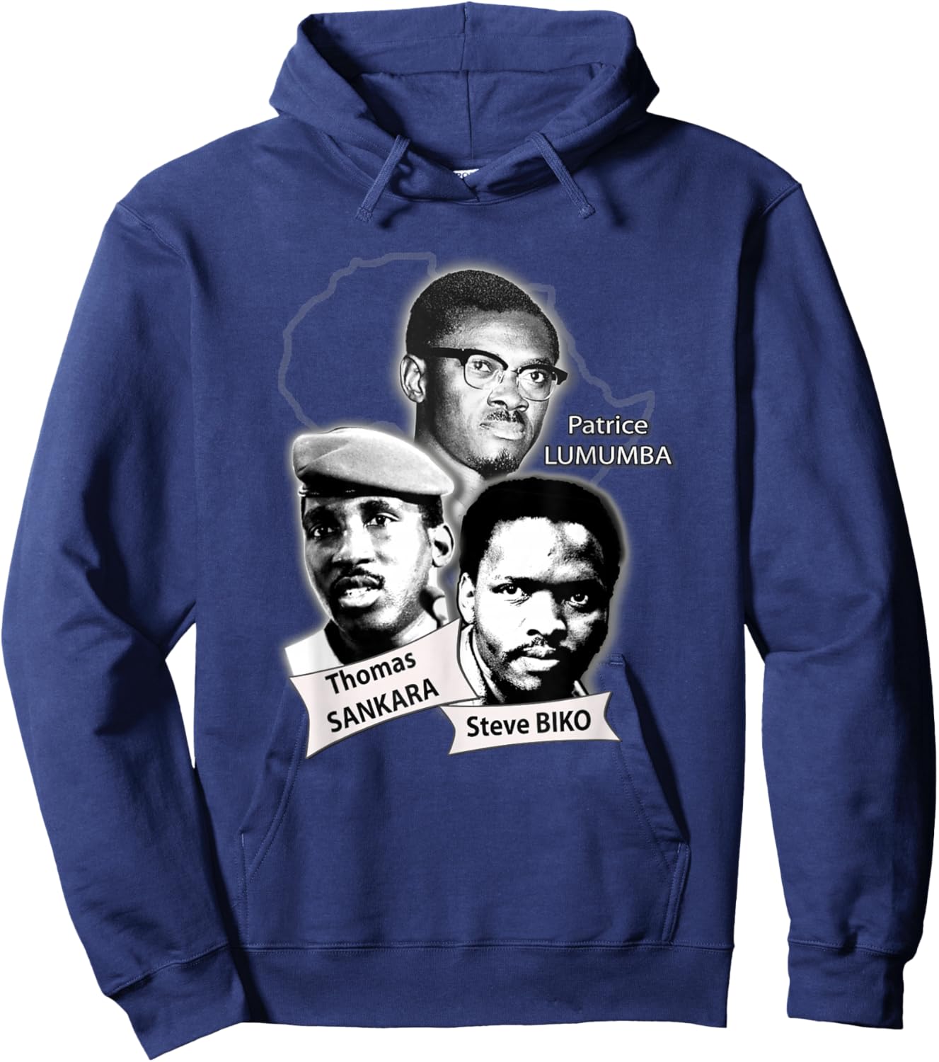 Patrice Lumba, Thomas Sankara, Steve Biko Hoodie - Hoodie | Navy
