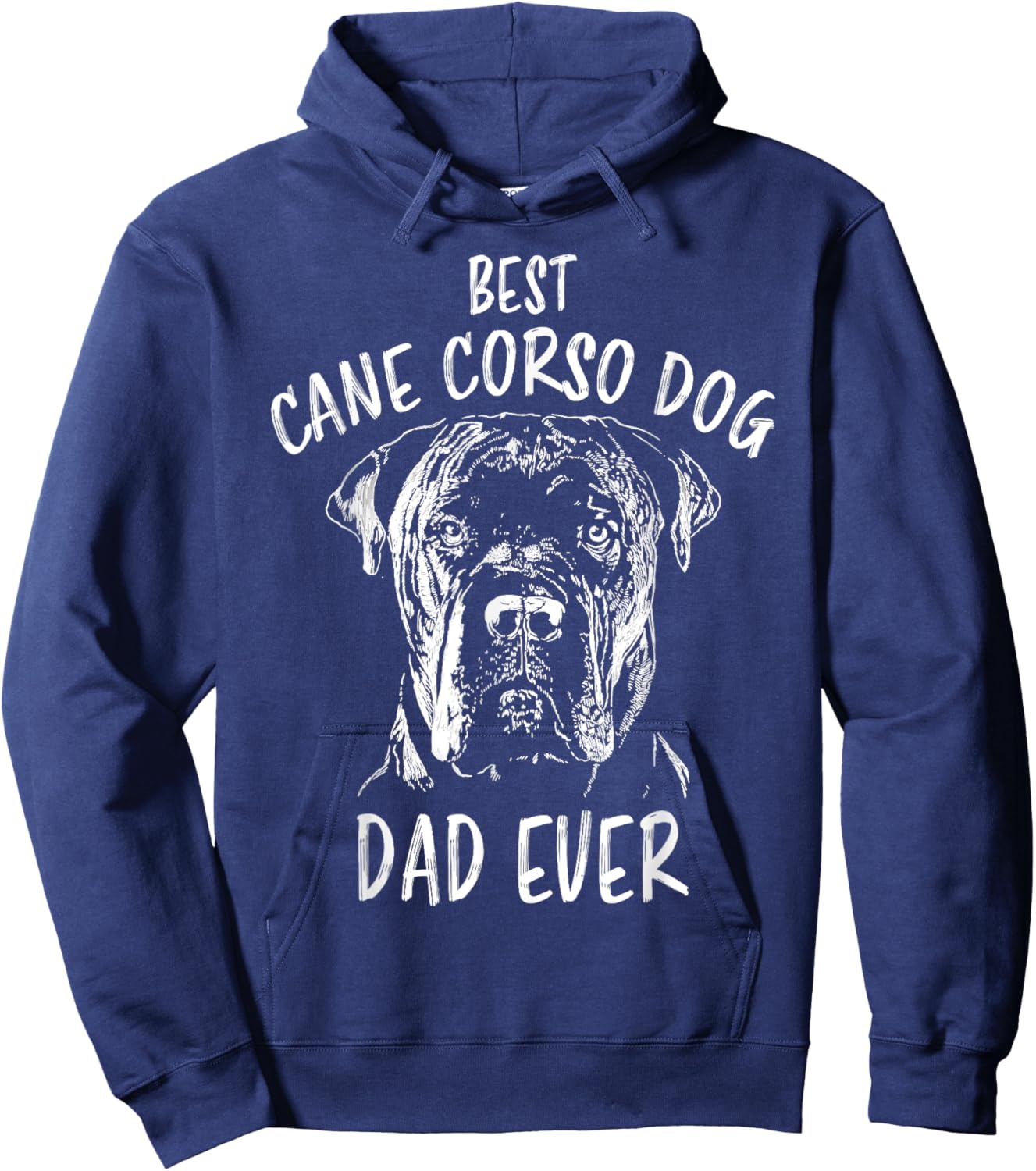 Best Cane Corso Dog Dad Ever Dog Holder Cane Corso Hoodie - Hoodie | Navy