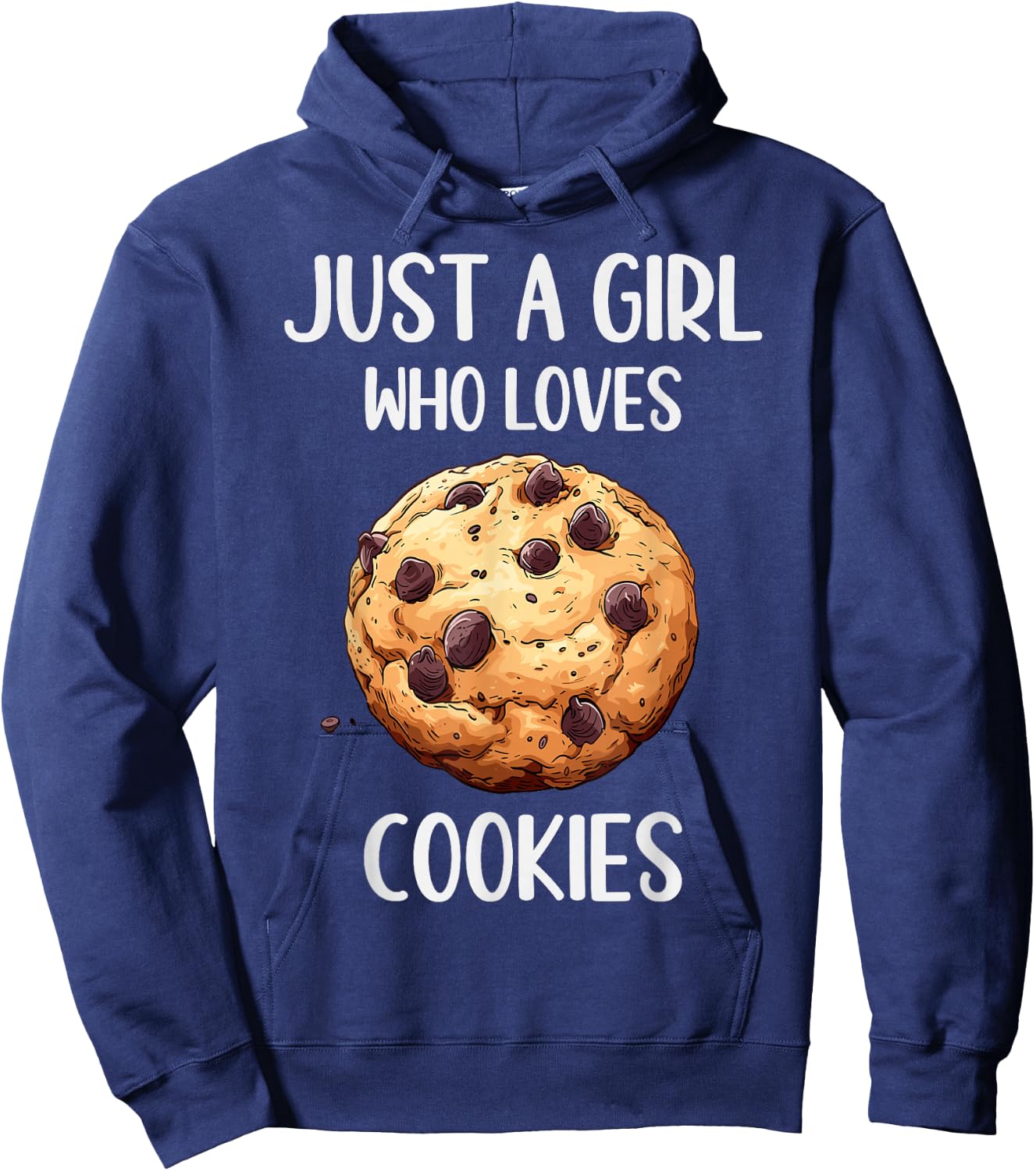 Funny Cookies Lovers Gift Just A Girl Who Loves Cookies Hoodie - Hoodie | Navy
