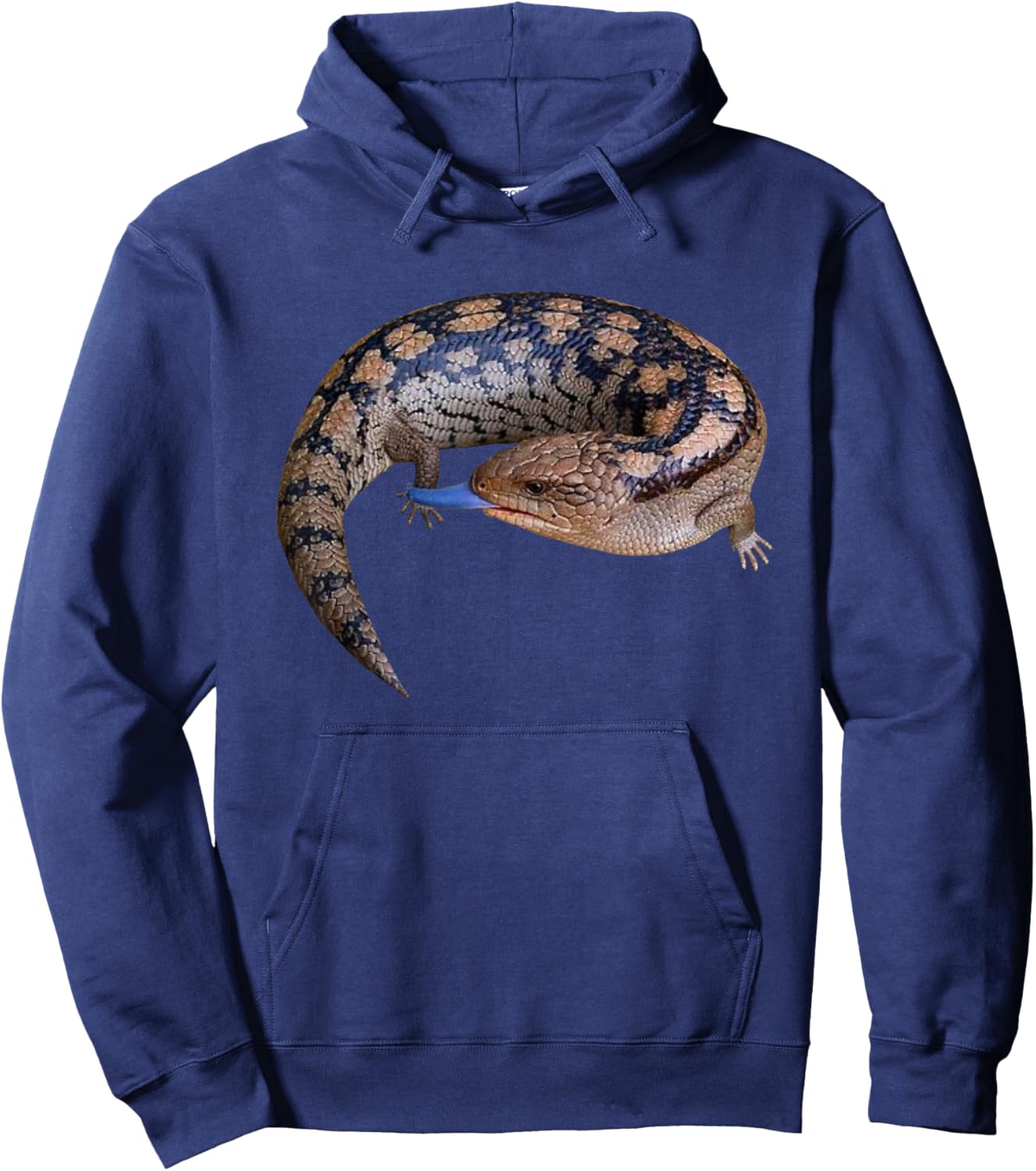 Blue Tongue Skink Pet Lizard Hoodie - Hoodie | Navy
