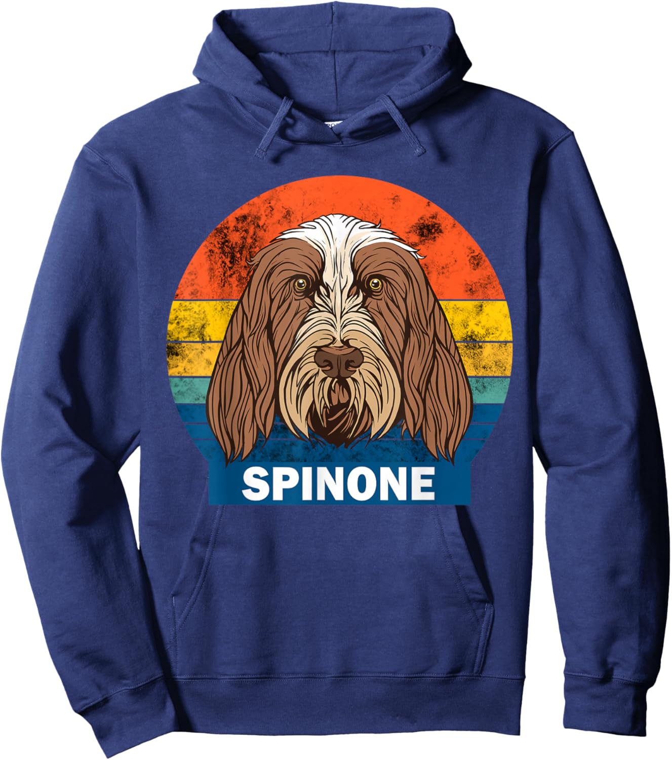 Spinone Italiano dog owner retro design Hoodie - Hoodie | Navy