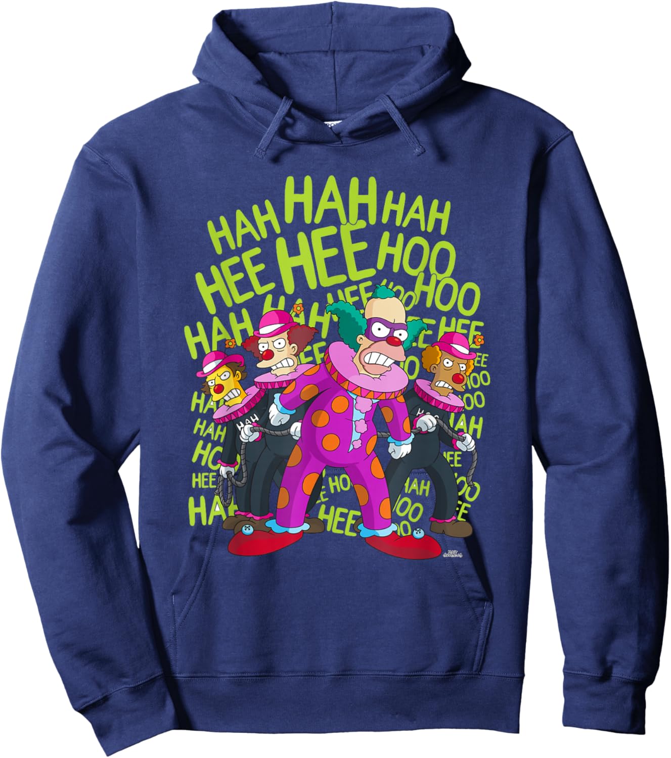 The Simpsons Krusty The Clown ClownFace Hoodie - Hoodie | Navy