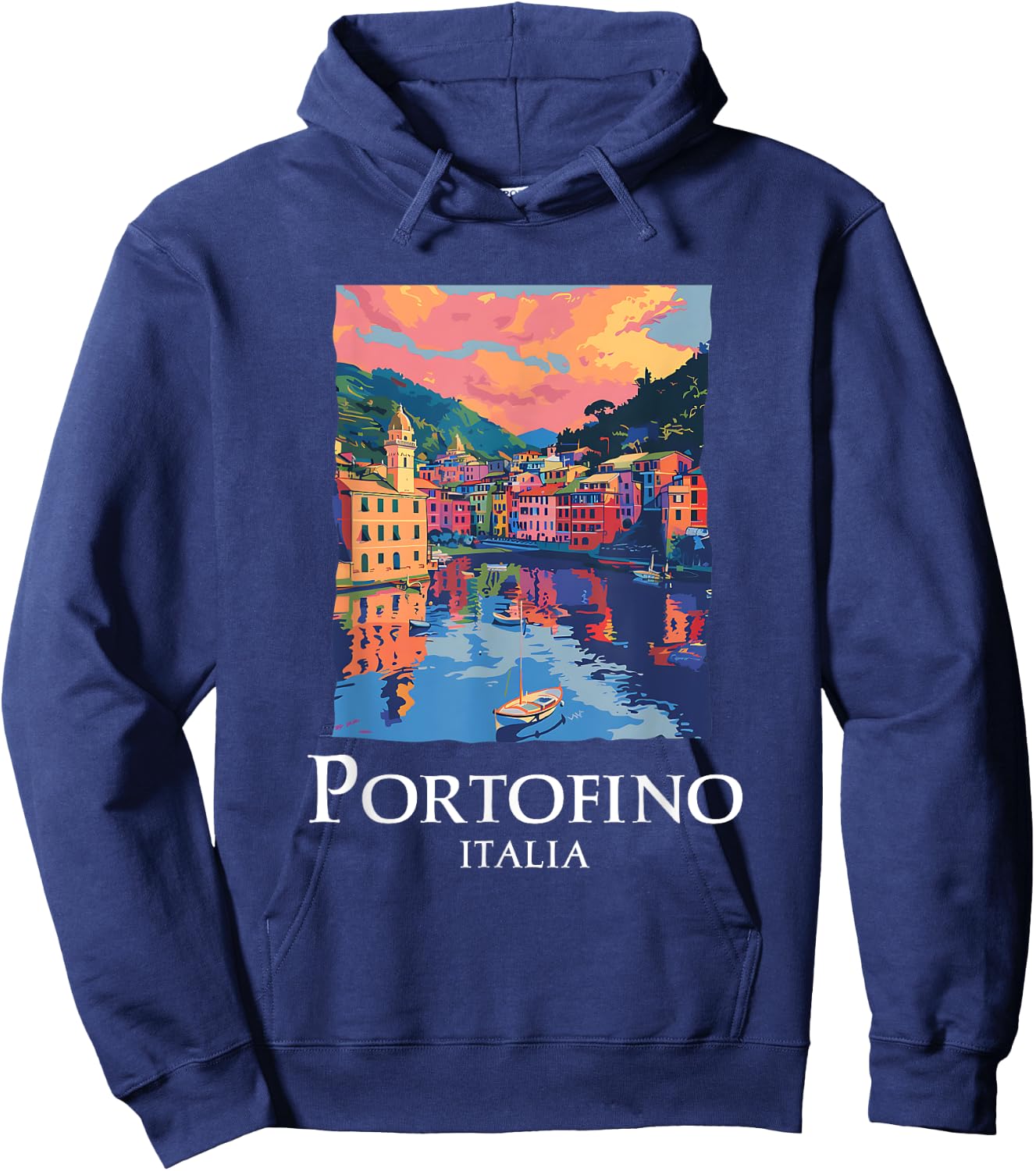 Italy Portofino Souvenir / Portofino Hoodie - Hoodie | Navy