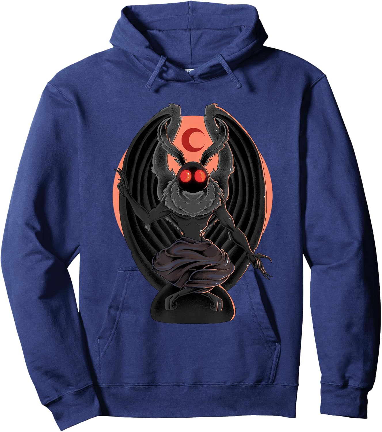 Cryptid Baphomet Mothman Shirt Cryptozoology Cryptidcore Hoodie - Hoodie | Navy