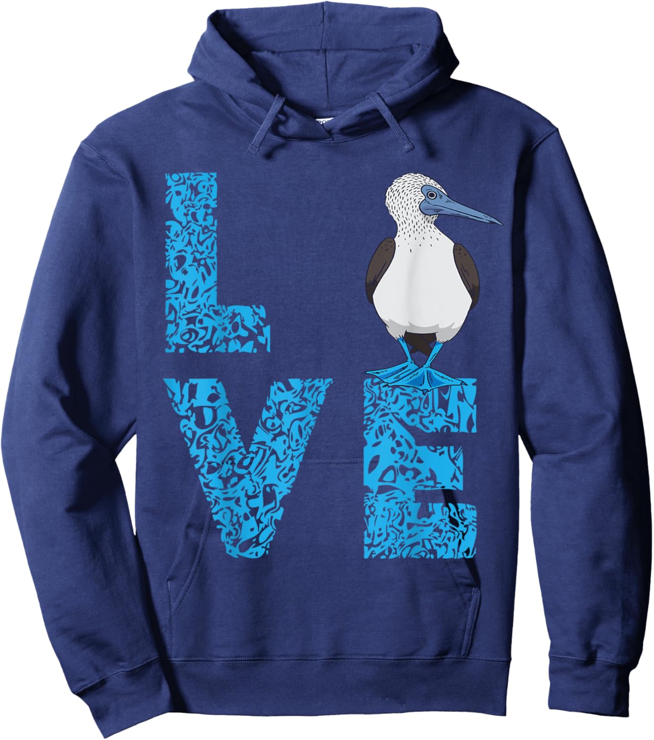 Blue Footed Booby Bird Love Blue Feet Bird Lover Sea Bird Hoodie - Hoodie | Navy