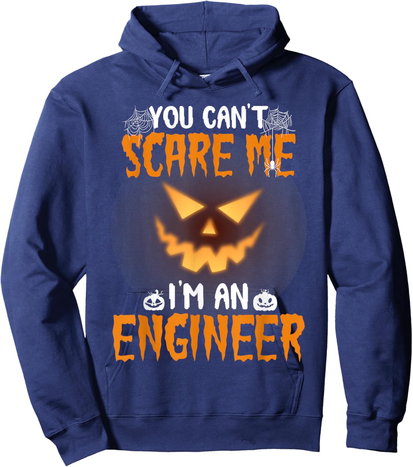 Scary Engineer Costume scary Halloween Spooky Engineer Hoodie - Hoodie | Navy