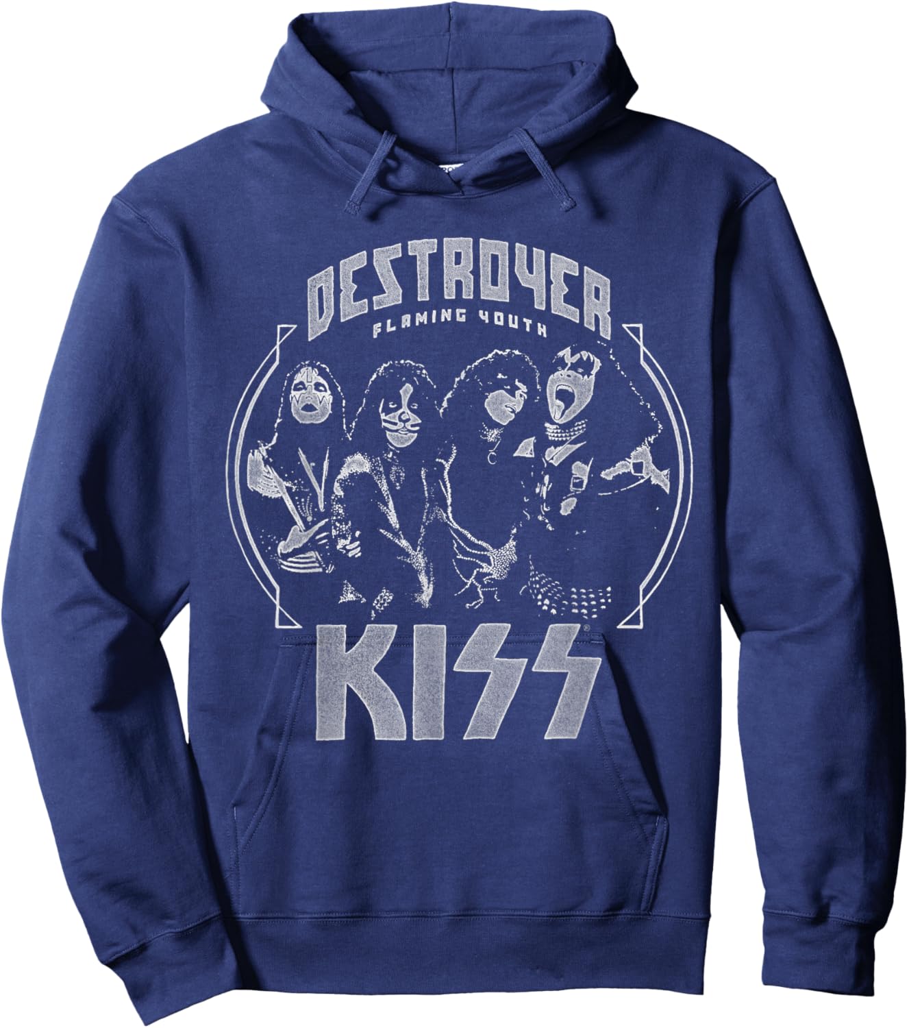 KISS - Flaming Youth Hoodie - Hoodie | Navy