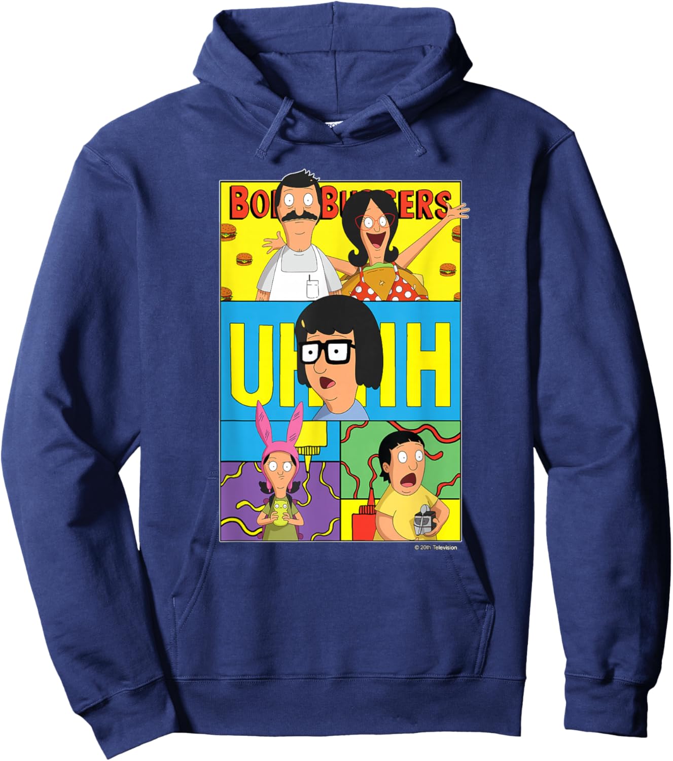 The Bob’s Burgers Movie Bob Linda Tina Louise Gene Uhhh Hoodie - Hoodie | Navy