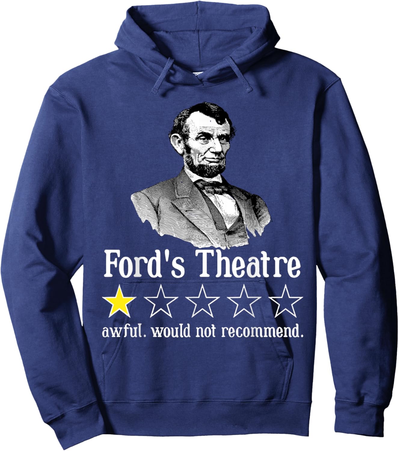 Abraham Lincoln Rating Ford's Theatre Hoodie - Hoodie | Navy