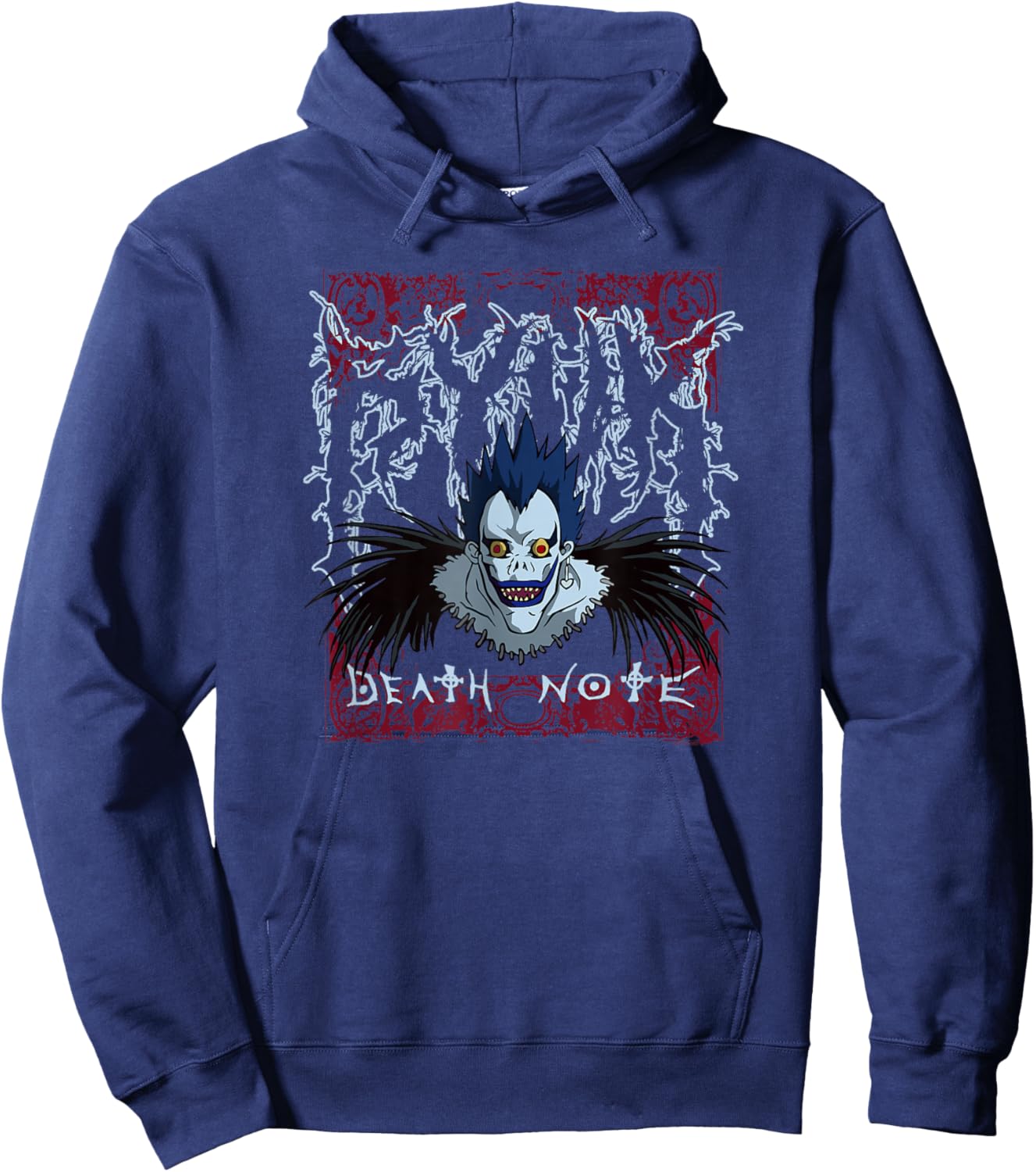 Death Note Heavy Metal Shinigami Ryuk Anime Hoodie - Hoodie | Navy