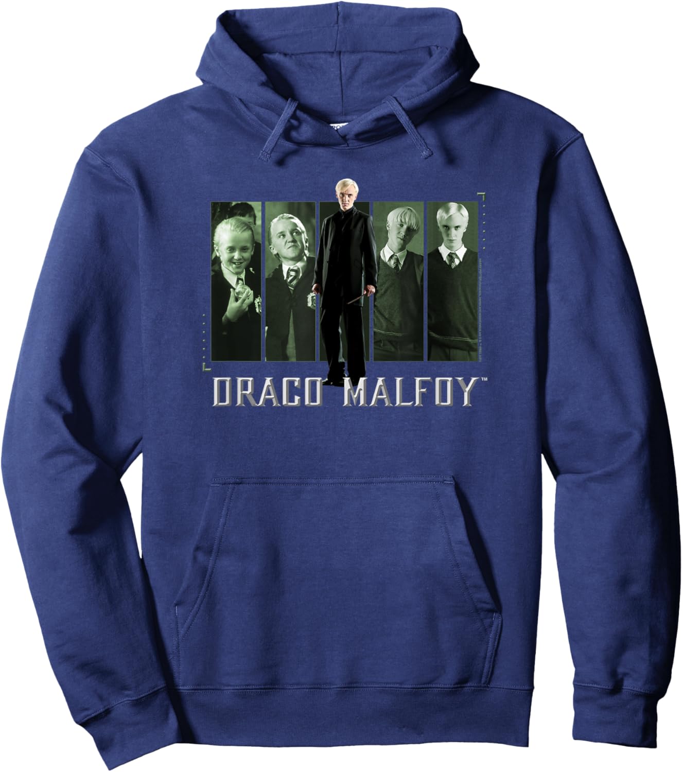 Harry Potter Draco Malfoy Panel Poster Hoodie - Hoodie | Navy